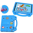 Husă pentru copii pentru iPad 9.7" 2018/2017 (6/5 gen.) / Pro 9.7" 2016, Cute Patterns, cu suport, albastru