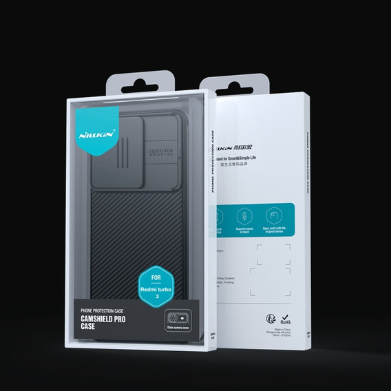 Carcasă blindată Nillkin pentru Xiaomi Poco F6, CamShield Pro, negru