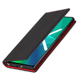 Husă din piele pentru iPhone 11, ERBORD Grain Leather, negru