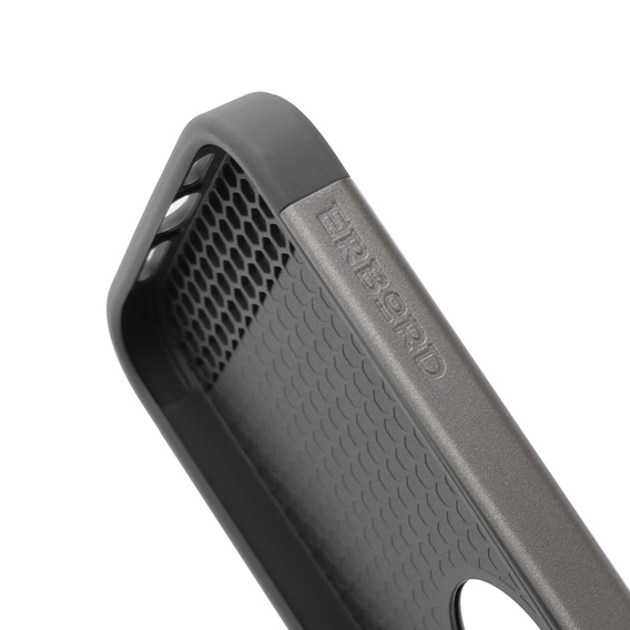 Huse pentru iPhone 15 Pro, ERBORD MagProtect Slide Camera, gri titan