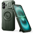 Carcasă blindată pentru iPhone 16, Dexnor CamProtect MagSafe, verde