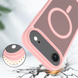 Husă Matt pentru iPhone Air, pentru MagSafe, roz translucid