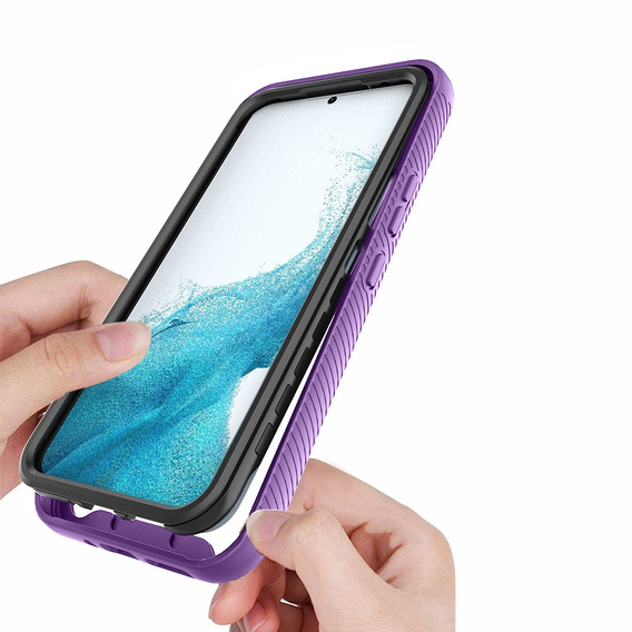 Carcasă pentru Samsung Galaxy A34 5G, Shockproof, cu folie, violet