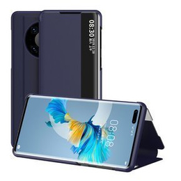 Husă cu clapetă pentru Huawei Mate 40 Pro, Side View, albastru închis