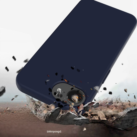 Huse pentru iPhone 16e, Silicone MagSafe, albastru închis