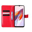Cu clapetă pentru Xiaomi Redmi 12C, Crazy Horse Wallet, roșu