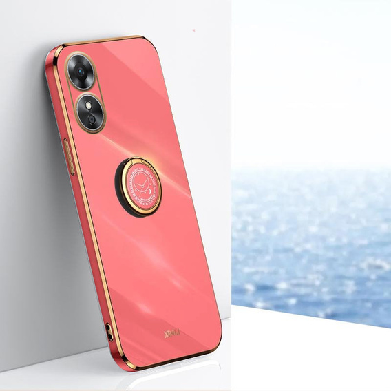 Huse pentru Oppo A17, Electro Ring, roșu