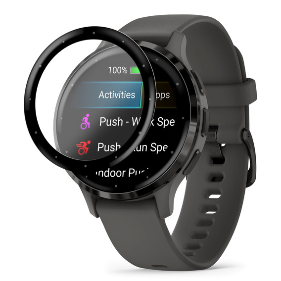 2x ERBORD Hybrid Glass pentru Garmin Venu 3S