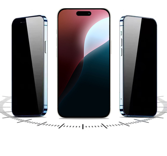 ERBORD 9H Easy App Sticlă temperată anti-spionaj pentru iPhone 17 Pro / 17 / 16 Pro