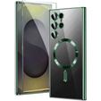 Husă pentru Samsung Galaxy S25 Ultra, Electro MagSafe, verde + Sticlă pentru ecran