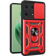 Husă blindată pentru Infinix Zero 30 5G, CamShield Slide, roșu