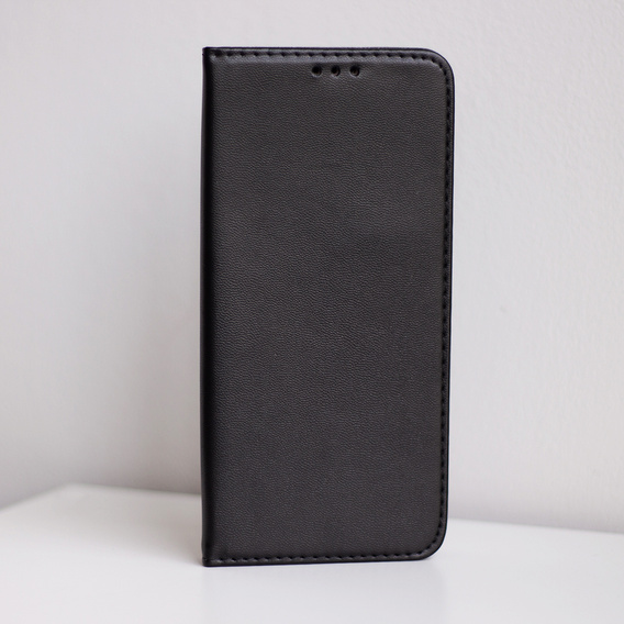 Cu clapetă pentru Oppo Reno 11F 5G, Smart Magnetic, negru + sticlă 9H