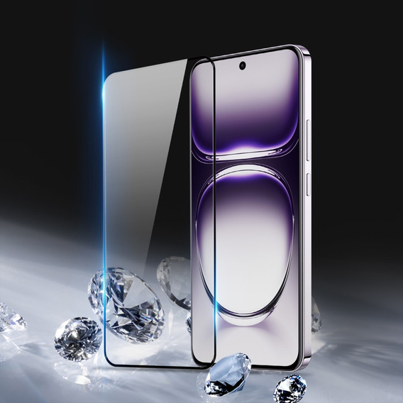 Sticlă temperată pentru Oppo Reno 12 5G / 12 Pro 5G, Dux Ducis ecran complet, cadru negru