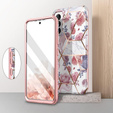 Huse pentru Samsung Galaxy S21 FE, Suritch Full Body Marble, roz