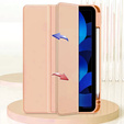 Husă pentru iPad 10.9 2022 10 Gen, Smartcase Hybrid, cu spațiu pentru stylus, roz
