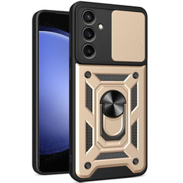 Husă blindată pentru Samsung Galaxy S23 FE, CamShield Slide, de aur