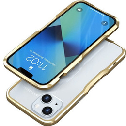 Husa LUPHIE pentru iPhone 13, Armor Bumper, de aur