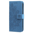 Cu clapetă pentru Xiaomi Redmi Note 13 Pro 5G, Mandala, albastru