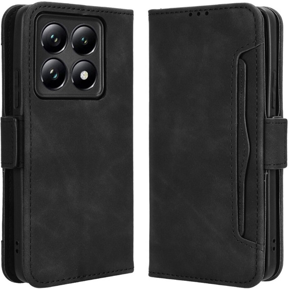 Cu clapetă pentru Xiaomi 14T, Card Slot, negru