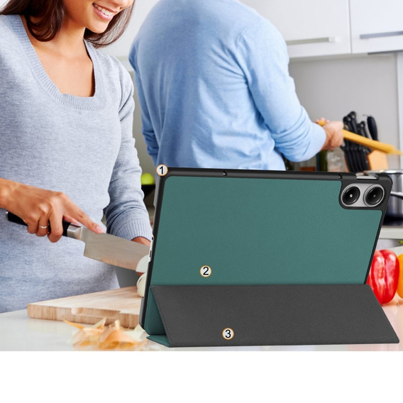 Husă pentru Xiaomi Redmi Pad Pro / Xiaomi Poco Pad, Smartcase, verde