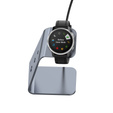 Stație de andocare USB din aluminiu pentru Garmin Fenix 7/7S/7X/6/6X/6S, gri