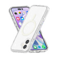 Husă pentru iPhone 17, pentru MagSafe, glitter, transparentă