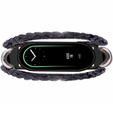 Curea din piele pentru Xiaomi Smart Band 10 / 9 / 8, negru