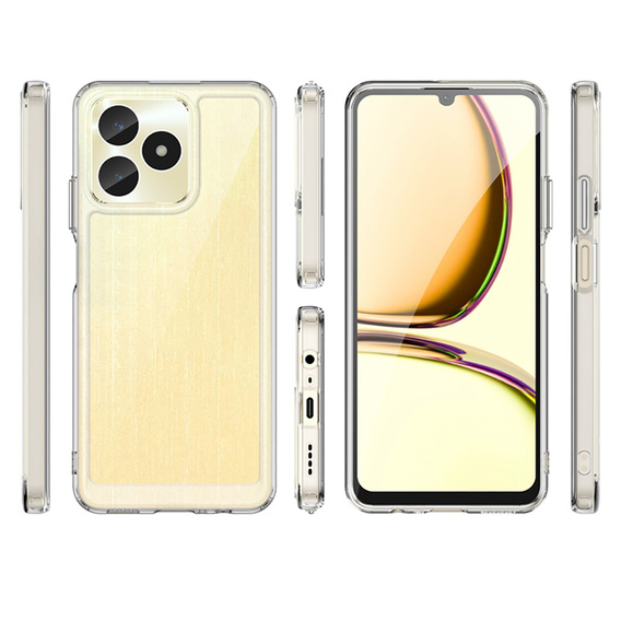 Huse pentru Realme C51, Fusion Hybrid, transparentă