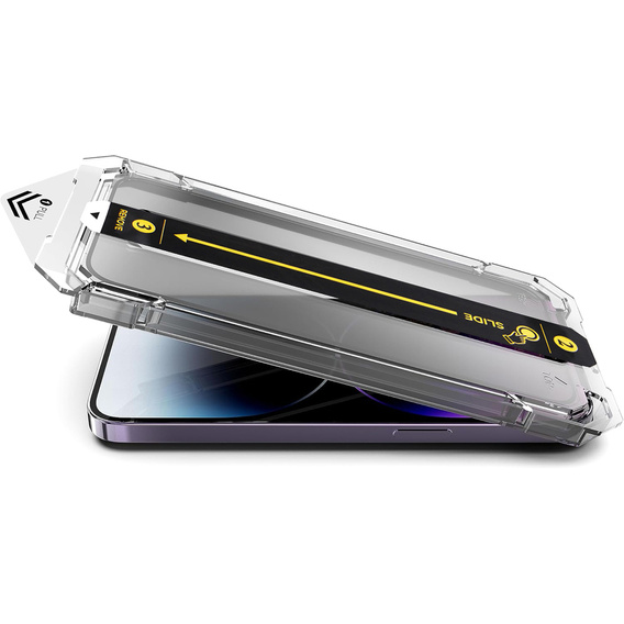 2x Sticlă temperată pentru iPhone 15, ERBORD Easy App Full Screen Protector