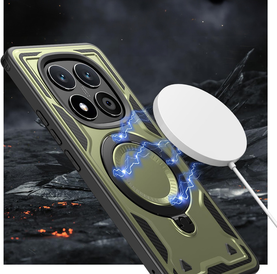 Husă magnetică cu suport pentru Xiaomi Redmi Note 15 Pro Plus 5G / Poco M8 Pro 5G