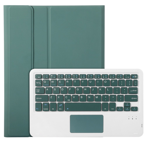 Carcasă + tastatură iPad 10.9 2022 10 Gen, TouchPad Pen Slot, verde închis