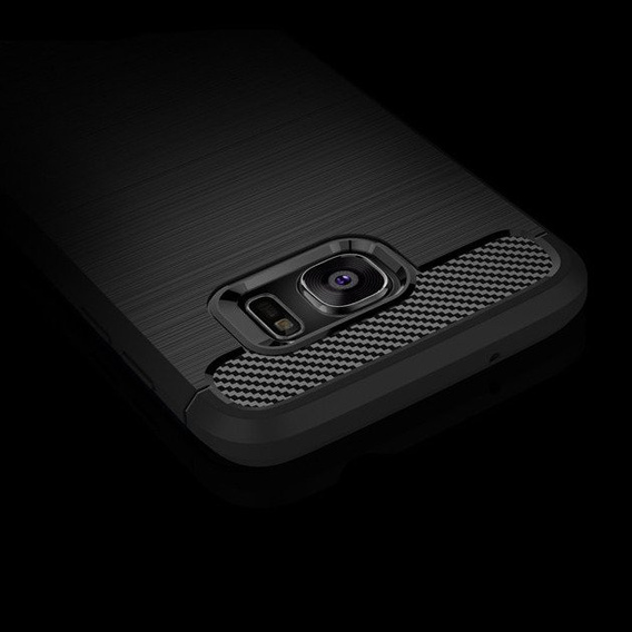 Huse pentru Samsung Galaxy S7, Carbon, negru