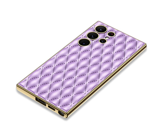 Husă pentru Samsung Galaxy S24 Ultra, Leather Rhombus, violet