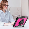 Husa blindată pentru Lenovo Tab M11, carcasă de protecție 360 cu slot pentru stylus, roz