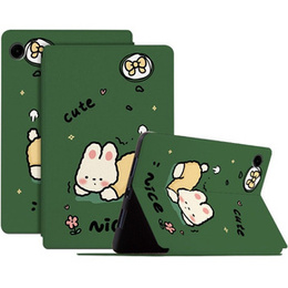 Husă cu clapetă pentru Samsung Galaxy Tab A9, cute rabbit