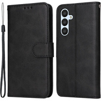 Cu clapetă pentru Samsung Galaxy A34 5G, Leather Wallet, negru