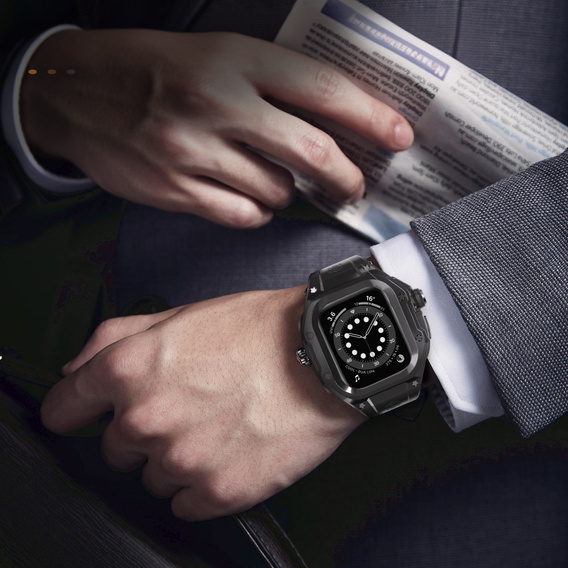Curea cu carcasă SHELLBOX pentru Apple Watch Ultra/Ultra 2 49mm