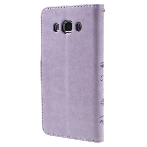 Cu clapetă pentru Samsung Galaxy J5 2016, Butterfly, violet