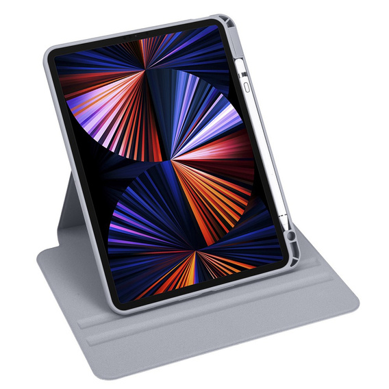 Husă pentru iPad Pro 11" 2022/2021/2020 (4/3/2 gen.), cu spațiu pentru stylus, rotativ la 360 °, violet