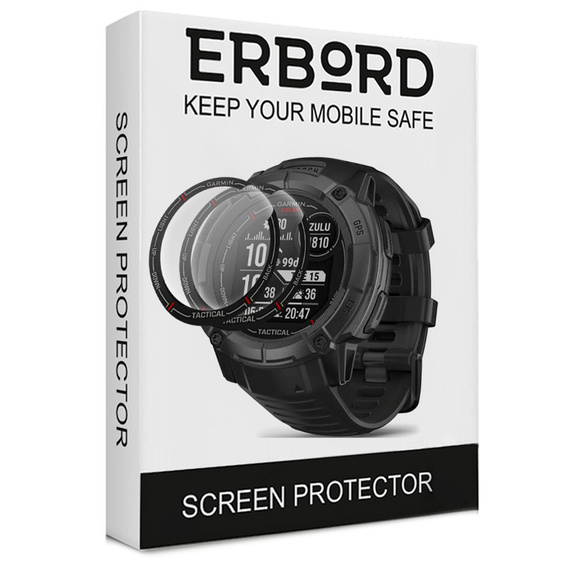 2x ERBORD Hybrid Glass pentru Garmin Instinct 2X