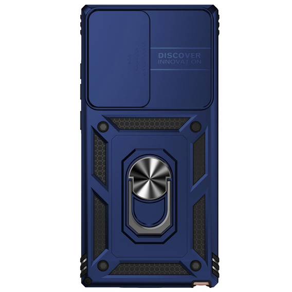 Husă blindată pentru Samsung Galaxy Note 20 Ultra, CamShield Slide, albastru