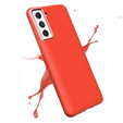 Husa pentru Samsung Galaxy S21+ Plus, Silicone Lite, roșu