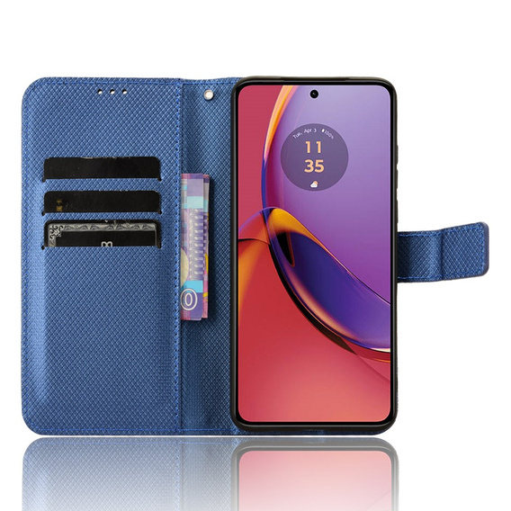 Husă flip pentru Motorola Moto G84 5G, Smart Magnet, albastru
