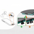 Husă pentru iPhone Air, impermeabilă IP68, SHELLBOX MagSafe, albastru
