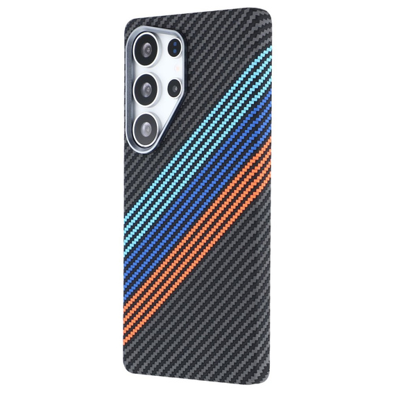 Carcasa pentru Samsung Galaxy S25 Ultra, Carbon Fiber MagSafe, albastru închis