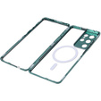 Carcasa Magnetic Dual Glass MagSafe pentru Samsung Galaxy S21 Ultra, verde