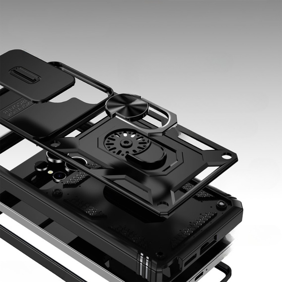 Husă pentru Samsung Galaxy S25 Ultra, KickStand Camera Lens, negru