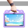 Husă pentru copii pentru Lenovo Tab TB311FU, Cute Patterns, cu suport, violet