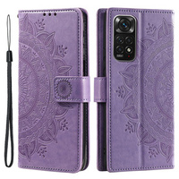 Cu clapetă pentru Xiaomi Redmi Note 11/11S, Mandala, violet