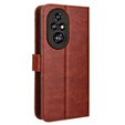 Cu clapetă pentru Honor 200 Pro 5G, Crazy Horse Wallet, maro